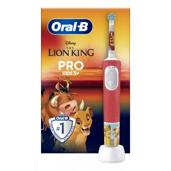 Oral-B Kids VITALITYPROLIONK elektrinis dantų šepetėlis vaikams rotacinis-osciliacinis dantų šepetėlis įvairiaspalvis