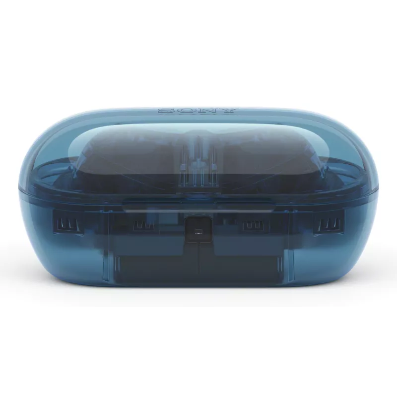 Ausinės Sony WFC710NL.CE7 į ausį įdedamos True Wireless belaidės ausinės, Bluetooth 5.3, ANC, IPX4, 8,5/12 h atkūrimas, stiklo mėlyna