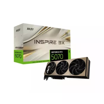 Graphics Card MSI GeForce RTX 5070 12GB GDDR7, PCIe 5.0, 192-bit, 2542 MHz boost, 3x DP 2.1b + HDMI 2.1b, 250 W, 2-slot, FH/FL
