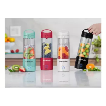 Nešiojamas blenderis NUTRIBULLET Portable 0.475 L — violetinė, 2000 mAh baterija, Tritan indas
