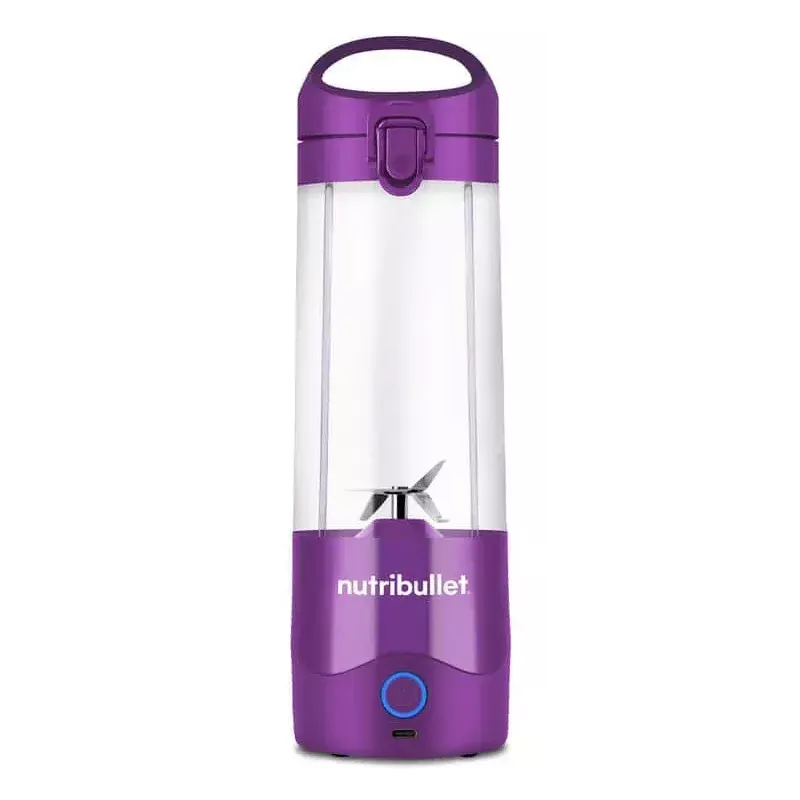 Nešiojamas blenderis NUTRIBULLET Portable 0.475 L — violetinė, 2000 mAh baterija, Tritan indas