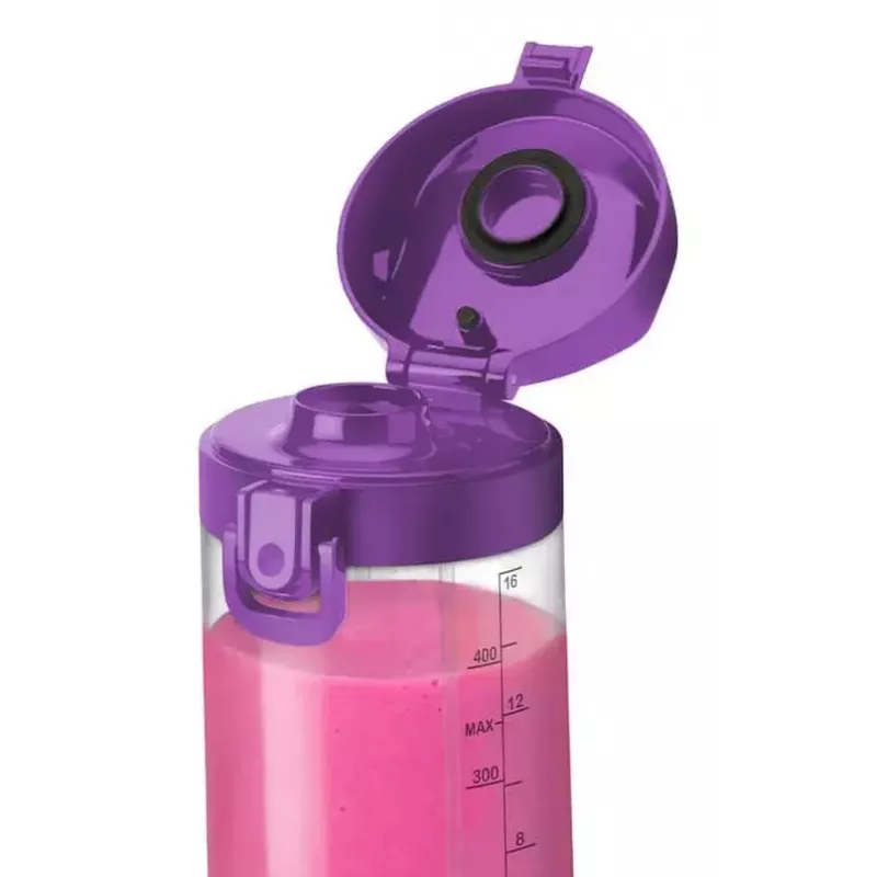 Nešiojamas blenderis NUTRIBULLET Portable 0.475 L — violetinė, 2000 mAh baterija, Tritan indas