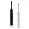 Elektrinis dantų šepetėlis Oral-B iO Series 2 Duo, juodas ir rožinis, įkraunamas, su išmaniuoju spaudimo jutikliu