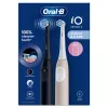 Elektrinis dantų šepetėlis Oral-B iO Series 2 Duo, juodas ir rožinis, įkraunamas, su išmaniuoju spaudimo jutikliu