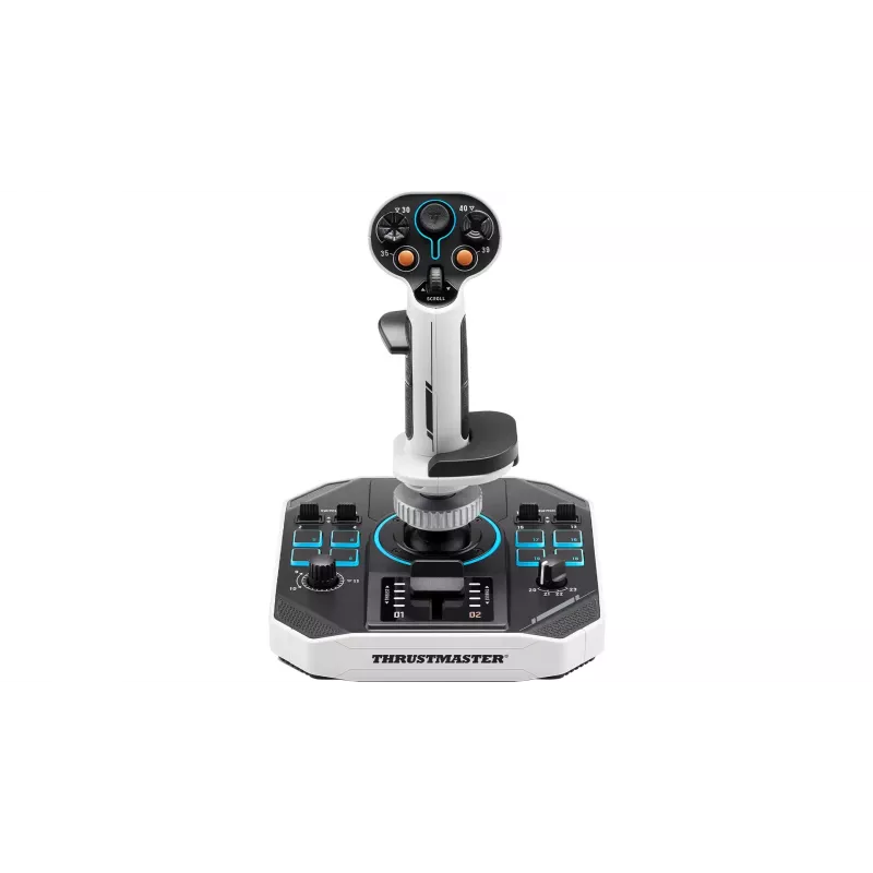 Thrustmaster Sol-R 1 Juoda, Balta USB Flightstick Analogue / Digital PC