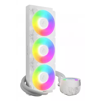 ARCTIC Liquid Freezer III Pro 360 A-RGB (balta) - Daugialypis suderinamas viskas viename CPU vandens aušintuvas su A-RGB