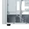 PC korpusas Cooler Master Elite 502 Midi Tower baltas — ATX, 3x 120 mm priekyje, 120 mm gale, maitinimo blokas apačioje, palaiko 2.5 col./3.5 col. diskus