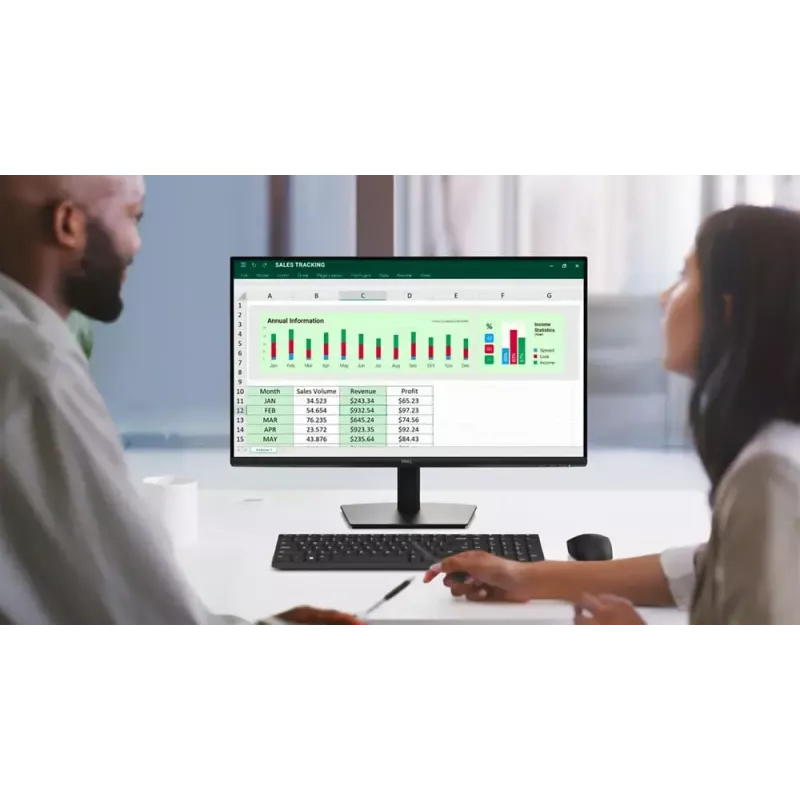 DELL E Series E2725HM kompiuterio monitorius 68,6 cm (27 colių) 1920 x 1080 pikselių Full HD LCD juodas