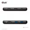 CLUB3D 8-1 nešiojamas dokas USB Type-C® 10Gbps į HDMI™ ir DisplayPort™ 8K30Hz PD iki 100W