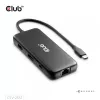 CLUB3D 8-1 nešiojamas dokas USB Type-C® 10Gbps į HDMI™ ir DisplayPort™ 8K30Hz PD iki 100W