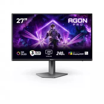 AOC G2 AG276UZD kompiuterio monitorius 67,3 cm (26,5 colio) 3840 x 2160 pikselių 4K Ultra HD OLED juodas