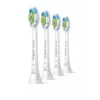 Dantų šepetėlio keičiamosios galvutės Philips HX6064/87 Optimal White — 4 vnt., balta, vidutinio kietumo šereliai