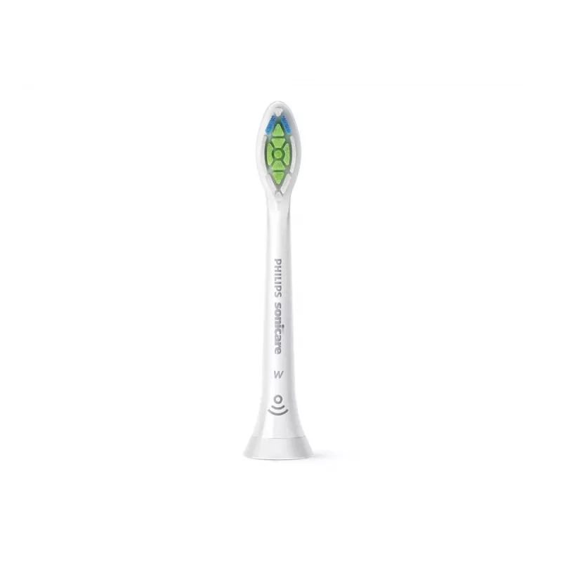 Dantų šepetėlio keičiamosios galvutės Philips HX6064/87 Optimal White — 4 vnt., balta, vidutinio kietumo šereliai