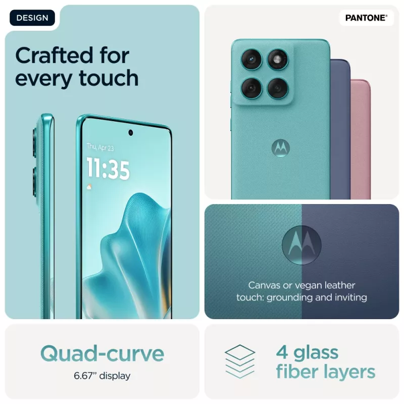 Motorola edge 60 fusion 16,9 cm (6,67 colio) Dual SIM Android 15 5G USB Type-C 8 GB 256 GB 5200 mAh Turquoise
