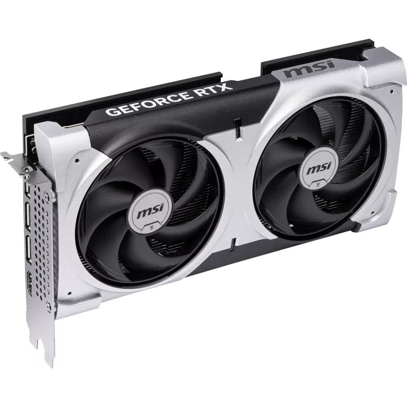 Vaizdo plokštė MSI GeForce RTX 5060 Ti 8 GB GDDR7, PCIe 5.0, 4608 CUDA, 2602 MHz boost, 128 bitų, 2 ventiliatoriai, 180 W