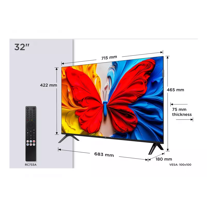 TCL 32S5K televizorius 81,3 cm (32 col.) Full HD išmanusis televizorius Wi-Fi juodas