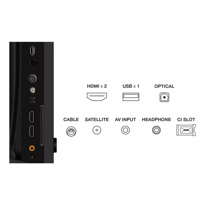 TCL 32S5K televizorius 81,3 cm (32 col.) Full HD išmanusis televizorius Wi-Fi juodas