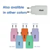 USB‑C įkroviklis 2 vnt. rinkinys CLUB3D CAC-3020, 30 W bendra galia, balta