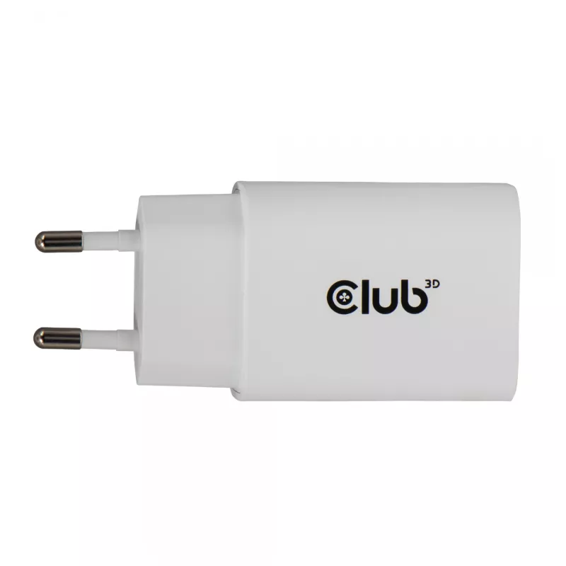 USB‑C įkroviklis 2 vnt. rinkinys CLUB3D CAC-3020, 30 W bendra galia, balta