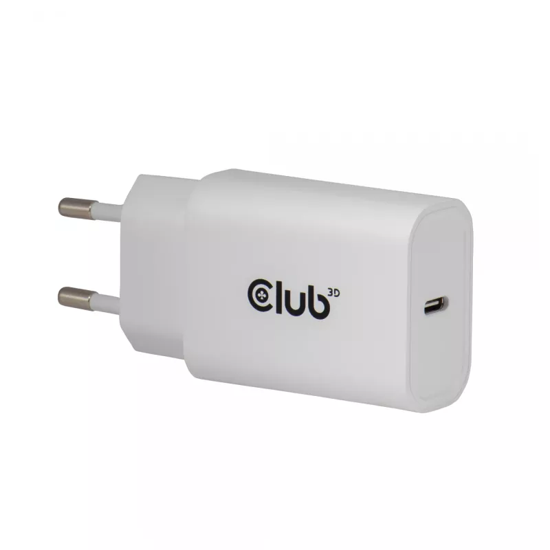 USB‑C įkroviklis 2 vnt. rinkinys CLUB3D CAC-3020, 30 W bendra galia, balta