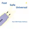 Maitinimo adapteris club 3d USB-C įkroviklis 30 W 2 vnt. pakuotėje, kompaktiškas, skirtas telefonams ir planšetėms