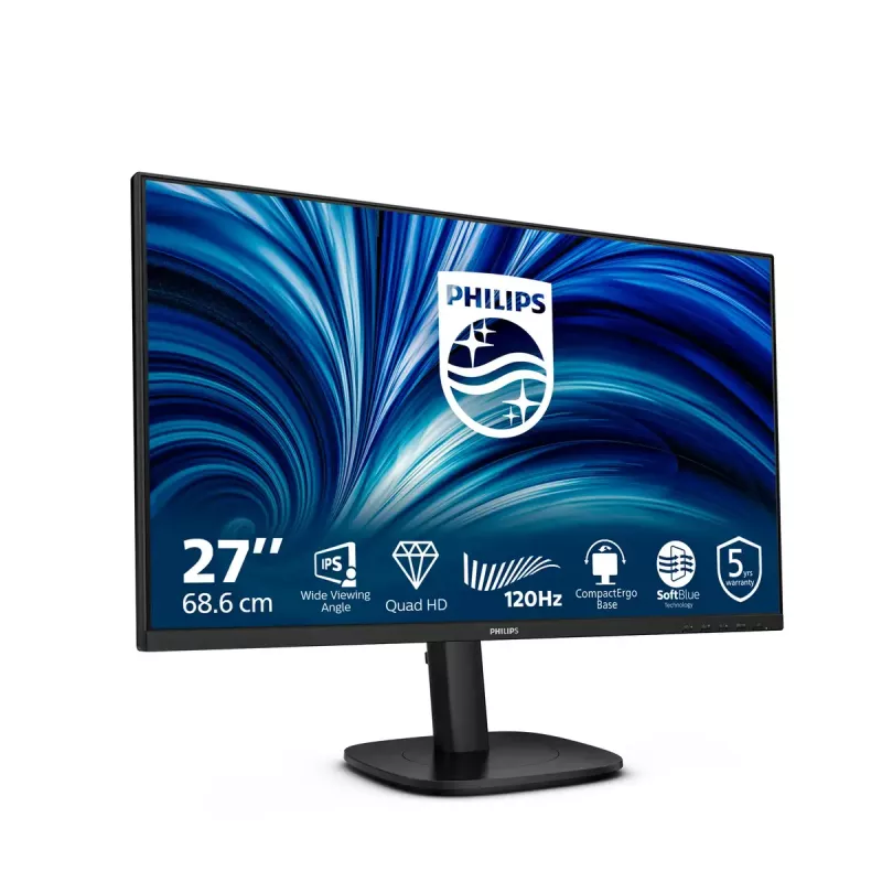 Philips 27B2N3500J/00 kompiuterio monitorius 68,6 cm (27 colių) 2560 x 1440 pikselių 2K LCD juodas