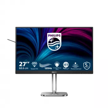 Philips 4000 serijos 27B2N4500/00 kompiuterio monitorius 68,6 cm (27 colių) 2560 x 1440 pikselių Quad HD LCD pilkas