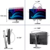 Philips 4000 serijos 27B2N4500/00 kompiuterio monitorius 68,6 cm (27 colių) 2560 x 1440 pikselių Quad HD LCD pilkas