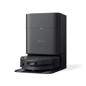 Robot vacuum Ecovacs Deebot T80 Omni — bagless 3 L dust, 0.11 L water, 6400 mAh, 297 min runtime, black