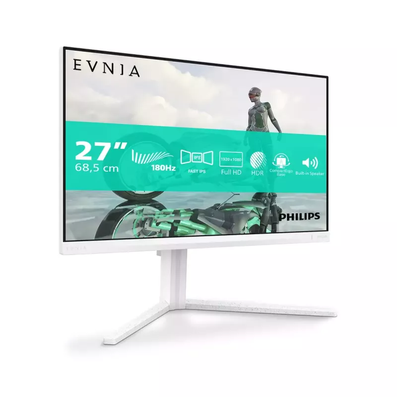 Philips Evnia 27M2N3201A/00 kompiuterio monitorius 68,6 cm (27 colių) 1920 x 1080 pikselių Full HD LCD Baltas