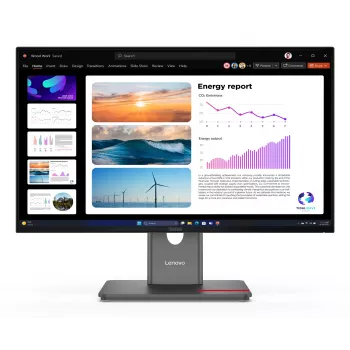 Lenovo ThinkVision P24Q-40 Monitorius, 60,5 cm (23,8 colio), 2560 x 1440 pikselių, Quad HD, LCD, 6 ms, Juodas