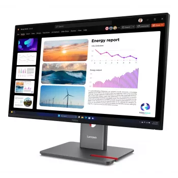 Lenovo ThinkVision P24Q-40 Monitorius, 60,5 cm (23,8 colio), 2560 x 1440 pikselių, Quad HD, LCD, 6 ms, Juodas