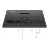 Lenovo ThinkVision P24Q-40 Monitorius, 60,5 cm (23,8 colio), 2560 x 1440 pikselių, Quad HD, LCD, 6 ms, Juodas