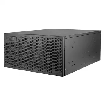 Server Rack Sidabrinėstone RM52 Juoda ATX SFX 440x550x220mm
