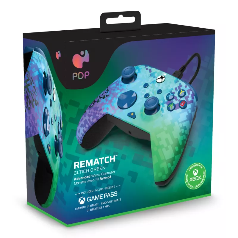 “PDP Rematch Advanced” Juoda, Green USB žaidimų pultelis Analoginis / Skaitmeninis PC, Xbox One, Xbox Series S, Xbox Series X
