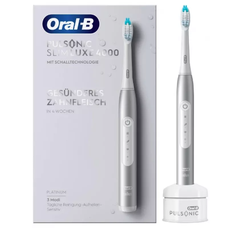 Oral-B Pulsonic plonas Luxe 4000 Adult Sonic toothbrush Platinum