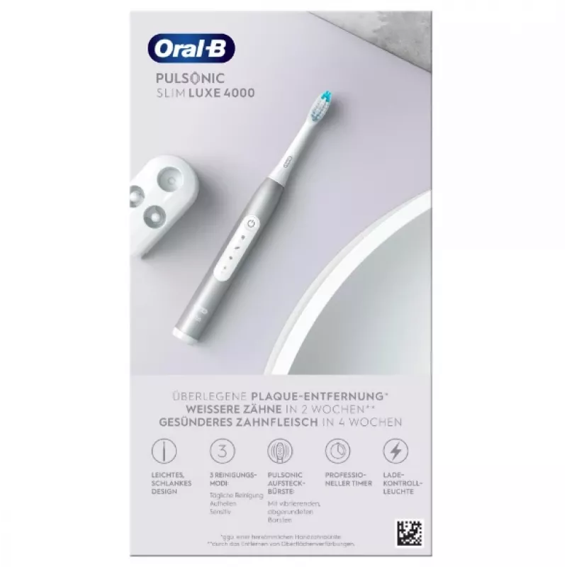Oral-B Pulsonic plonas Luxe 4000 Adult Sonic toothbrush Platinum