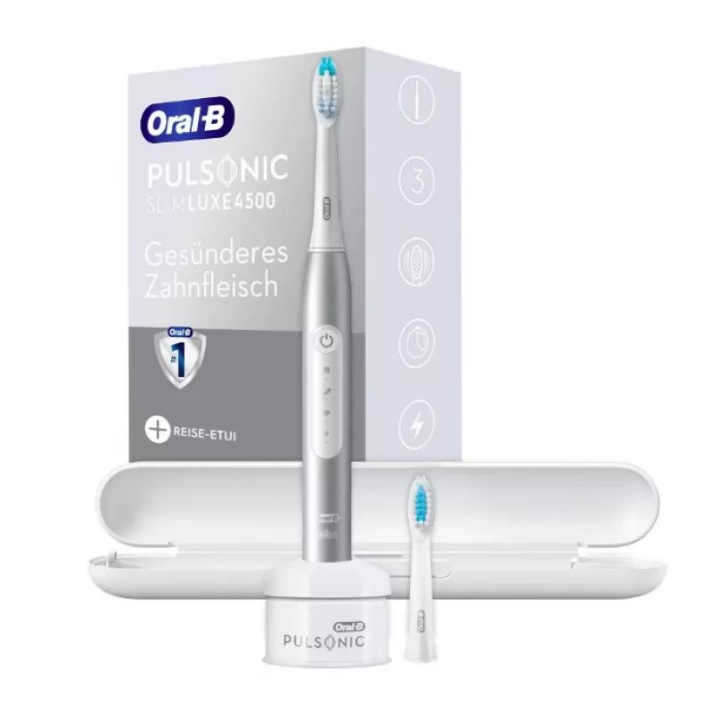 Oral-B Pulsonic plonas Luxe 4500 Adult Sonic toothbrush Platinum