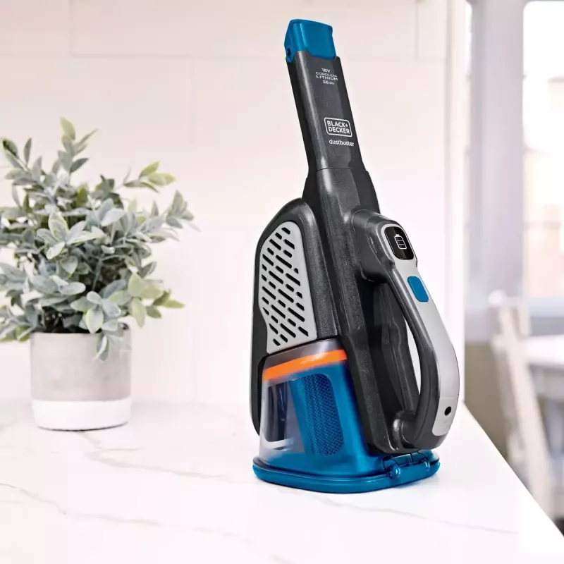 Rankinis dulkių siurblys Juoda & Decker BHHV520BF-QW, belaidis, sausam valymui, 35 W, 0,7 L dulkių konteineris, 21 min veikimo laikas, 1,2 kg
