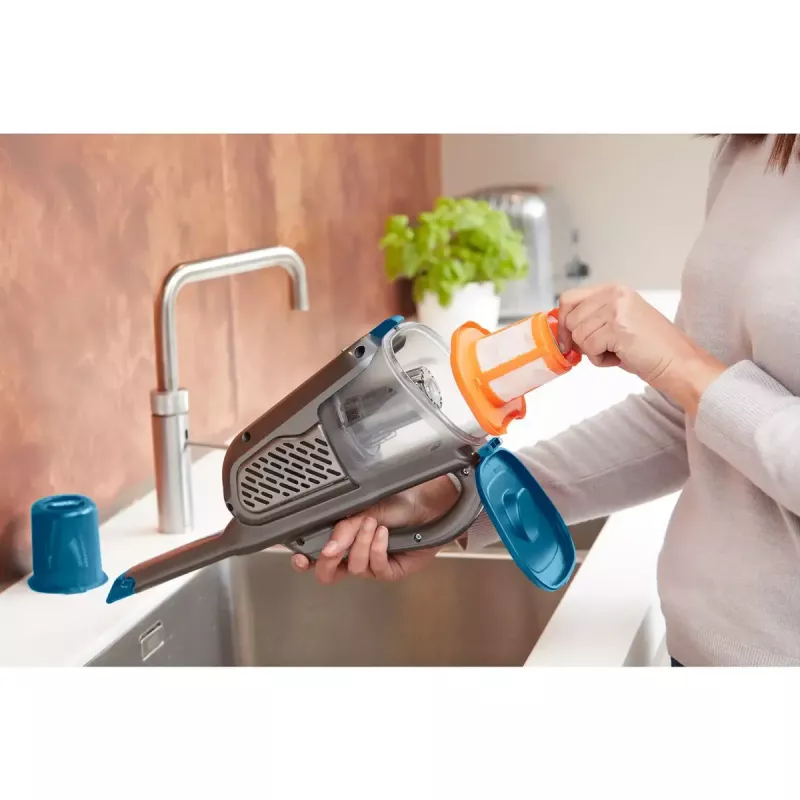 Rankinis dulkių siurblys Juoda & Decker BHHV520BF-QW, belaidis, sausam valymui, 35 W, 0,7 L dulkių konteineris, 21 min veikimo laikas, 1,2 kg