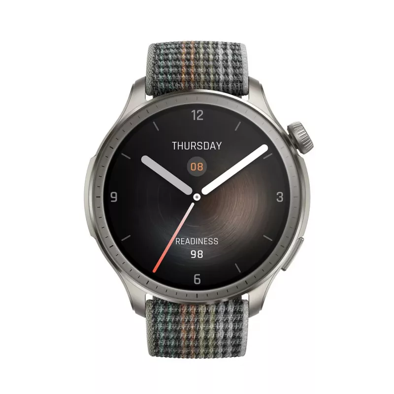 Amazfit Balance 3,81 cm (1,5 colio) AMOLED 46 mm Skaitmeninis 480 x 480 pikselių Liečiamas ekranas Pilka Wi-Fi GPS (palydovas)