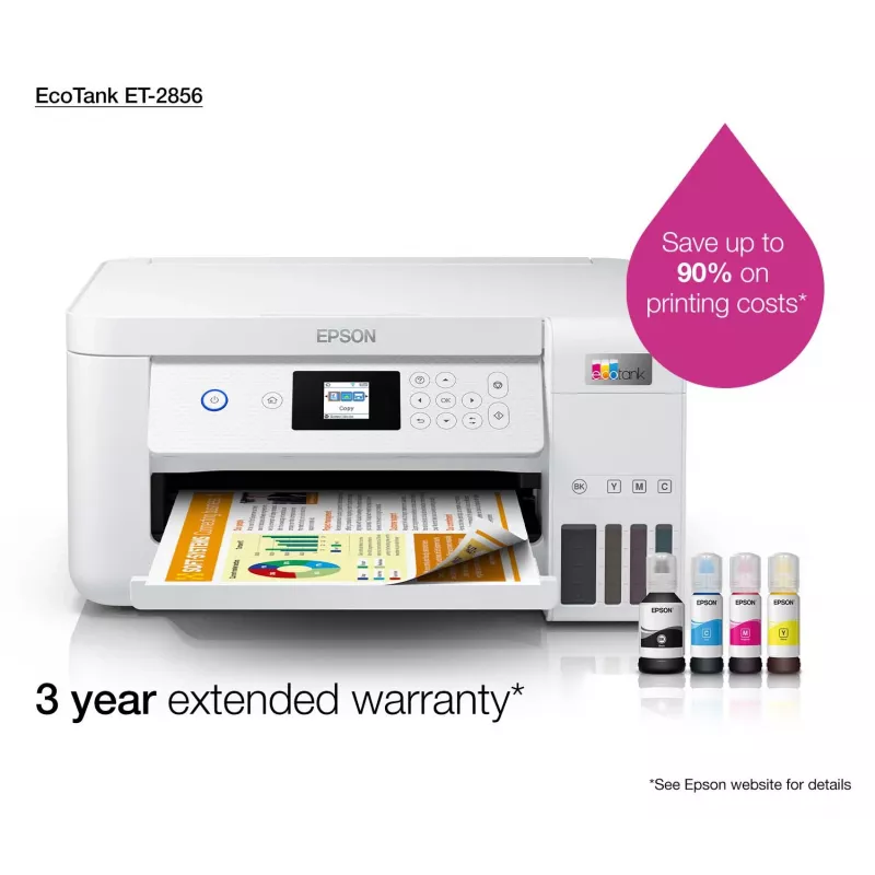 Epson EcoTank ET-2856 rašalinis A4 5760 x 1440 DPI 33 ppm Wi-Fi