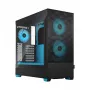 FRACTAL DESIGN Pop Air RGB Cyan Core Tgclear Tint