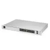Valdomas komutatorius UBIQUITI USW-PRO-24-EU — 24× Gigabit RJ-45, 2× SFP+, L2/L3, montuojamas į stovą, sidabrinis