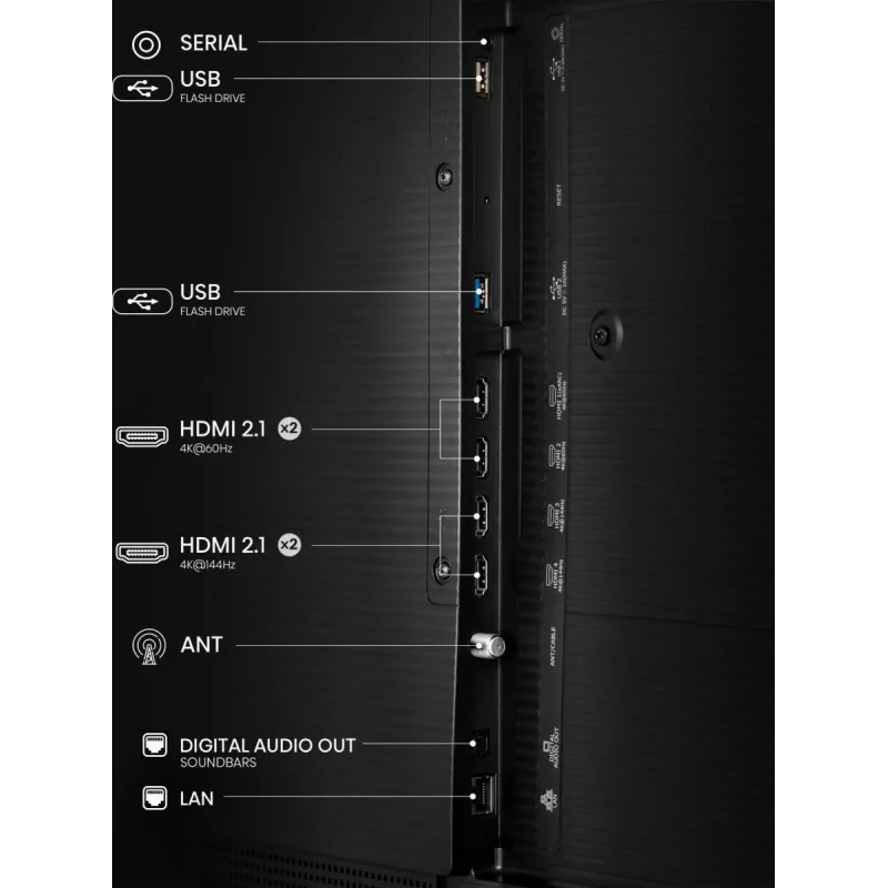 Hisense 55 colių S7NQTUK Canvas TV su Freely ir ArtMode
