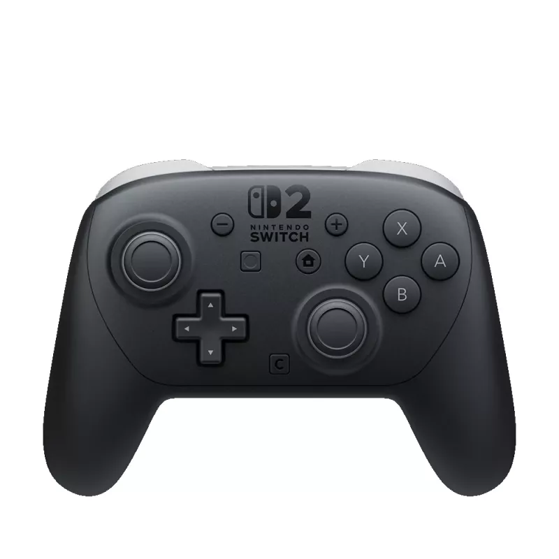 Nintendo Switch 2 Pro valdiklis juodas Bluetooth žaidimų pultas analoginis / skaitmeninis Nintendo Switch 2