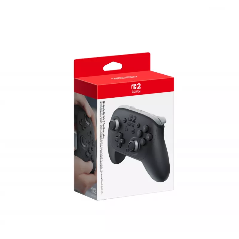 Nintendo Switch 2 Pro valdiklis juodas Bluetooth žaidimų pultas analoginis / skaitmeninis Nintendo Switch 2
