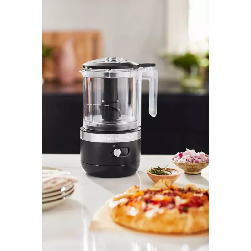 Elektrinis smulkintuvas KitchenAid 5KFCB519EBM 1,19 L 24 W Juodas Skaidrus
