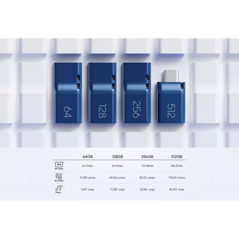 Samsung MUF-256DA USB atmintukas 256 GB USB Type-C 3.2 Gen 1 (3.1 Gen 1) Mėlynas
