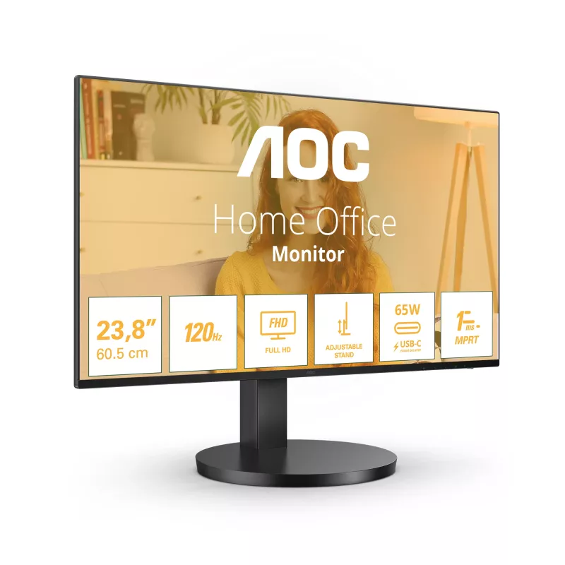 AOC B3 27B3CF2 kompiuterio monitorius 68,6 cm (27 colių) 1920 x 1080 pikselių Full HD LED juodas